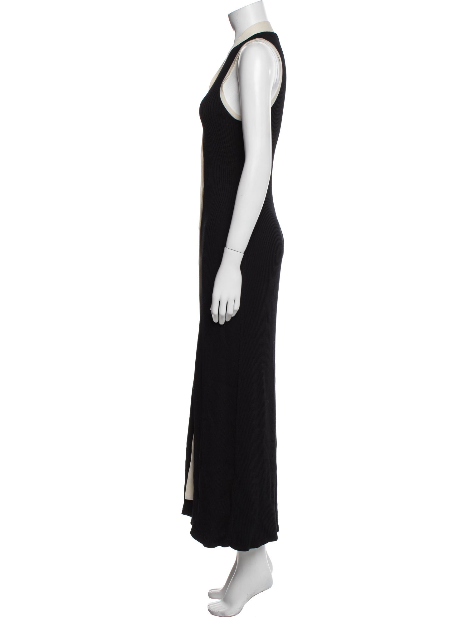 Sandro V-Neck Midi Length Dress